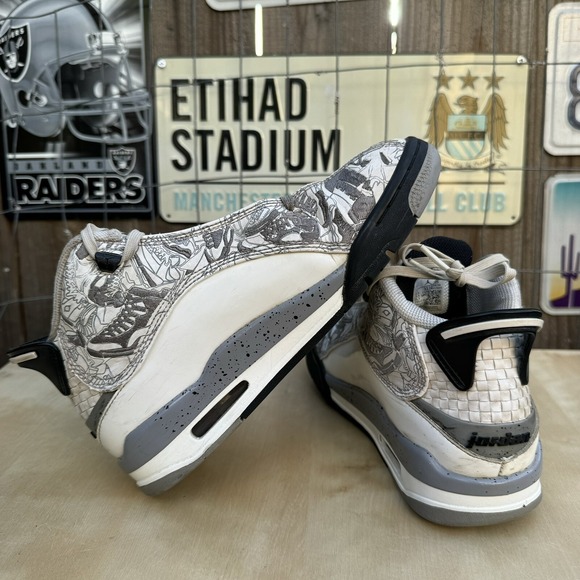 Nike Air Jordan Dub Zero White Cement Gray Shoes 311047-105 Youth‎ 5Y - Picture 3 of 8